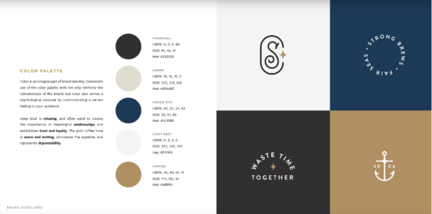 Scrimshaw Coffee, Branding, Brand Guides, Marketing, Logo, Colors, Typeface, Font