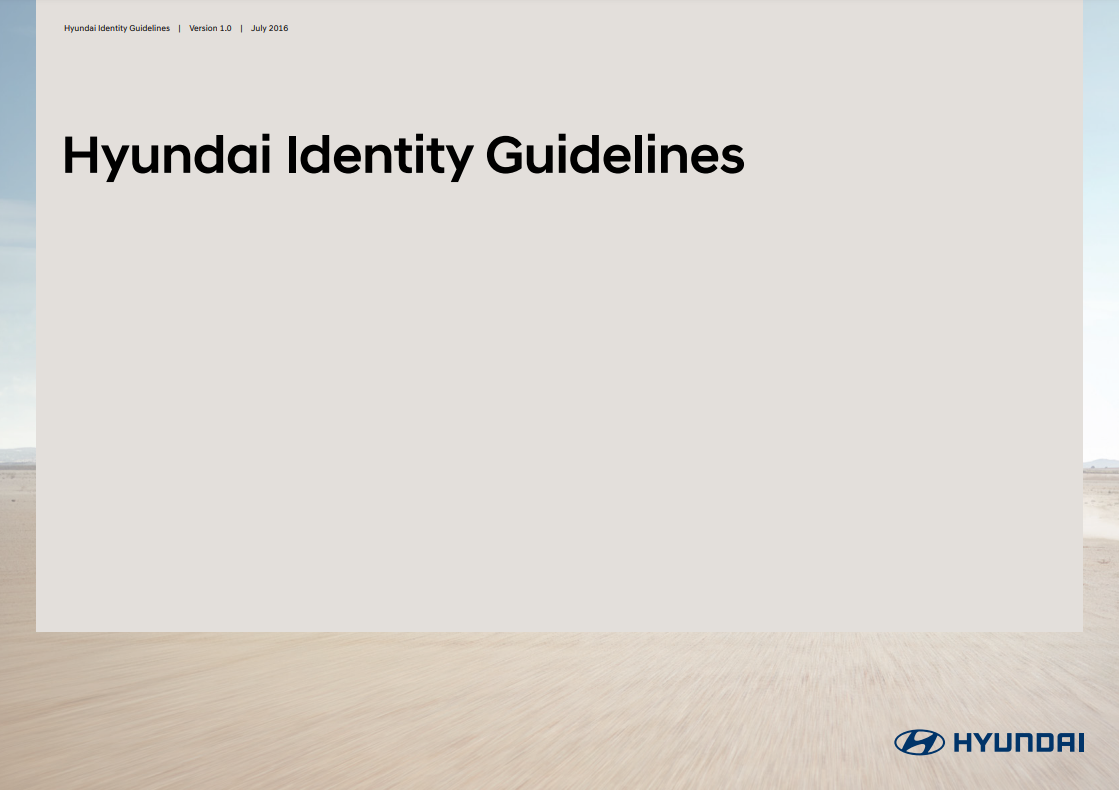 Hyundai's Brand Guide
