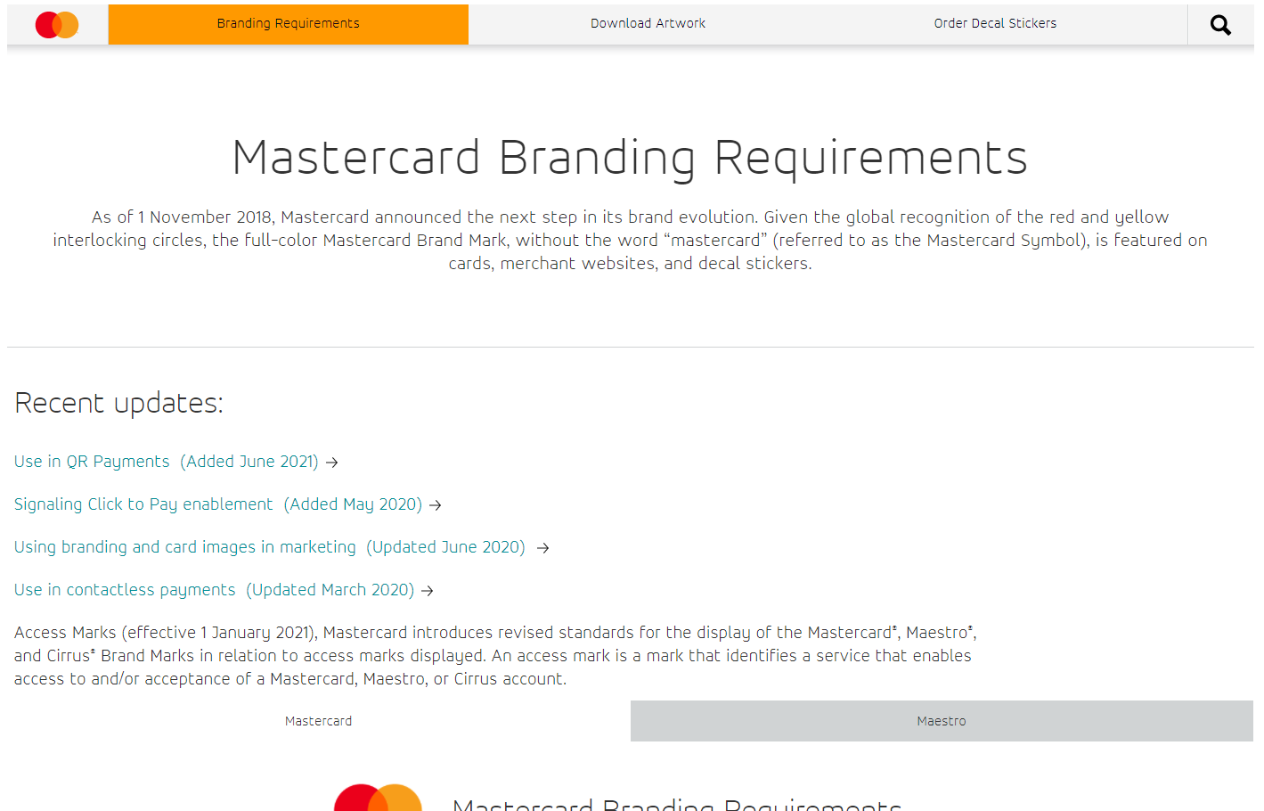 Mastercard's Brand Guide