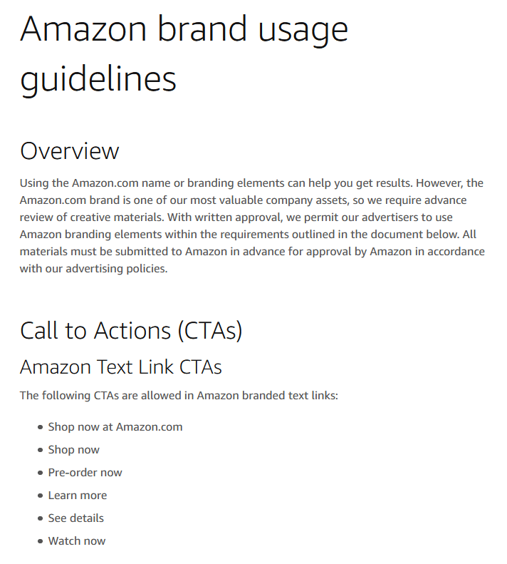 Amazon's Brand Guide