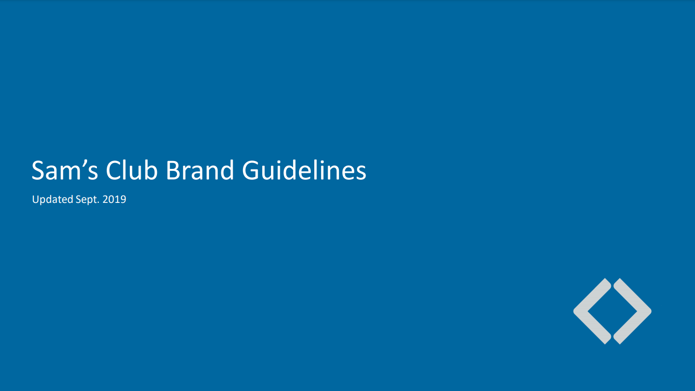 Sam’s Club's Brand Guide